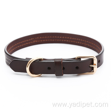 Leather Dog Collar for Small Medium Large Dogs